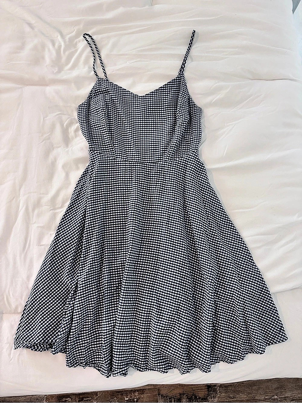 Old Navy Gingham Mini Dress in Blue & White Size XS